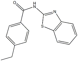 N-(1,3-benzothiazol-2-yl)-4-ethylbenzamide Struktur