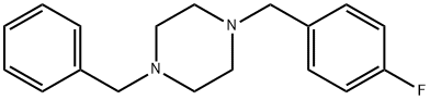 1-benzyl-4-(4-fluorobenzyl)piperazine Struktur