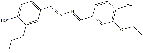 3-ethoxy-4-hydroxybenzaldehyde (3-ethoxy-4-hydroxybenzylidene)hydrazone Struktur