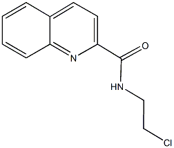 N-(2-chloroethyl)-2-quinolinecarboxamide Struktur