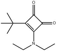 3-tert-butyl-4-(diethylamino)-3-cyclobutene-1,2-dione Struktur