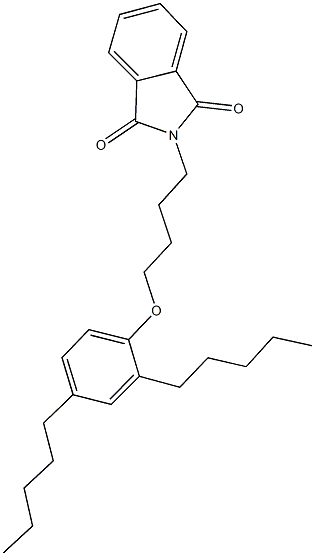 2-[4-(2,4-dipentylphenoxy)butyl]-1H-isoindole-1,3(2H)-dione Struktur