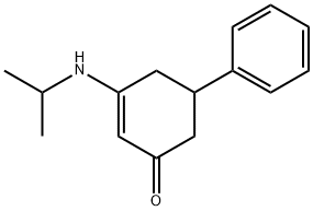 3-(isopropylamino)-5-phenyl-2-cyclohexen-1-one Struktur