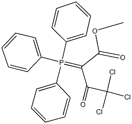 methyl 4,4,4-trichloro-3-oxo-2-(triphenylphosphoranylidene)butanoate Struktur