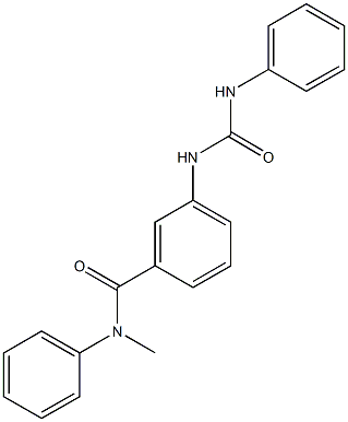 3-[(anilinocarbonyl)amino]-N-methyl-N-phenylbenzamide Struktur