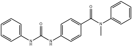 4-[(anilinocarbonyl)amino]-N-methyl-N-phenylbenzamide Struktur