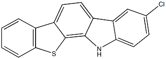 3-chloro-12H-[1]benzothieno[2,3-a]carbazole Struktur