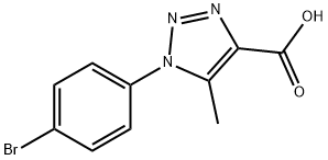 1-(4-bromophenyl)-5-methyl-1H-1,2,3-triazole-4-carboxylic acid Struktur