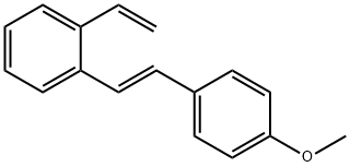 1-[2-(4-methoxyphenyl)vinyl]-2-vinylbenzene Struktur