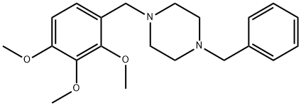 1-benzyl-4-(2,3,4-trimethoxybenzyl)piperazine Struktur