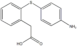 {2-[(4-aminophenyl)sulfanyl]phenyl}acetic acid Struktur