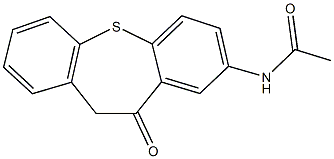 N-(11-oxo-10,11-dihydrodibenzo[b,f]thiepin-2-yl)acetamide Struktur