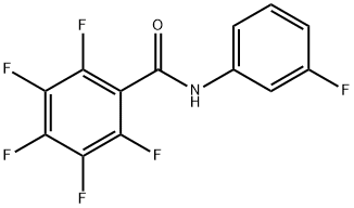 2,3,4,5,6-pentafluoro-N-(3-fluorophenyl)benzamide Struktur