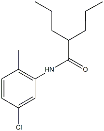 N-(5-chloro-2-methylphenyl)-2-propylpentanamide Struktur