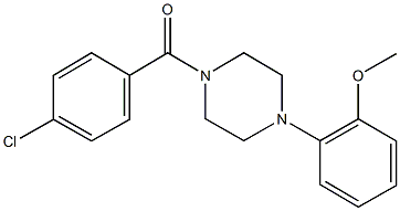 2-[4-(4-chlorobenzoyl)-1-piperazinyl]phenyl methyl ether Struktur