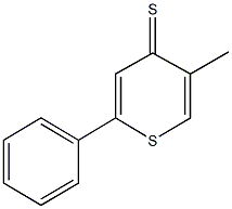 5-methyl-2-phenyl-4H-thiopyran-4-thione Struktur