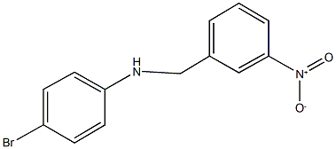 4-bromo-N-(3-nitrobenzyl)aniline Struktur