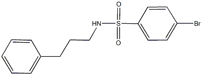 4-bromo-N-(3-phenylpropyl)benzenesulfonamide Struktur