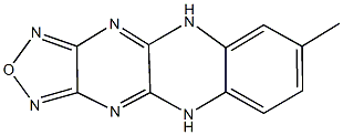 7-methyl-5,10-dihydro[1,2,5]oxadiazolo[3',4':5,6]pyrazino[2,3-b]quinoxaline Struktur