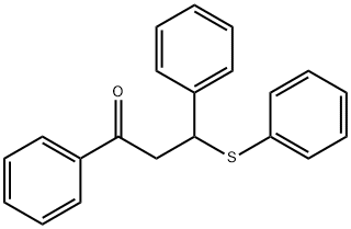 1,3-diphenyl-3-(phenylsulfanyl)-1-propanone Struktur