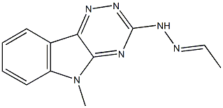 acetaldehyde (5-methyl-5H-[1,2,4]triazino[5,6-b]indol-3-yl)hydrazone Struktur