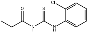 N-(2-chlorophenyl)-N'-propionylthiourea Struktur