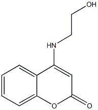 4-[(2-hydroxyethyl)amino]-2H-chromen-2-one Struktur