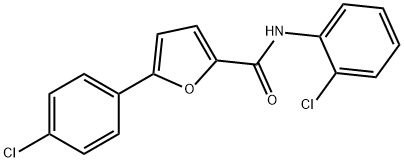 N-(2-chlorophenyl)-5-(4-chlorophenyl)furan-2-carboxamide Struktur