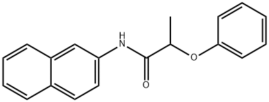 N-(2-naphthyl)-2-phenoxypropanamide Struktur