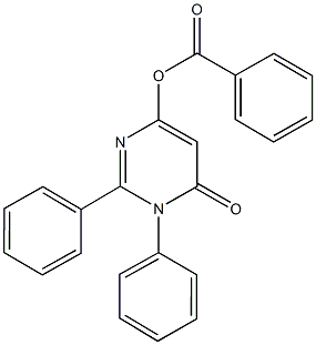 6-oxo-1,2-diphenyl-1,6-dihydro-4-pyrimidinyl benzoate Struktur