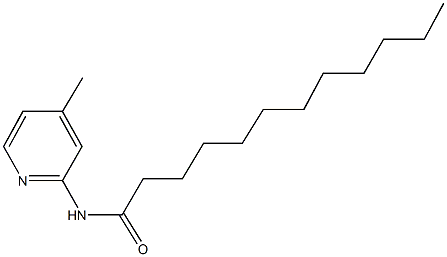 N-(4-methyl-2-pyridinyl)dodecanamide Struktur