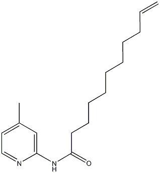 N-(4-methyl-2-pyridinyl)-10-undecenamide Struktur