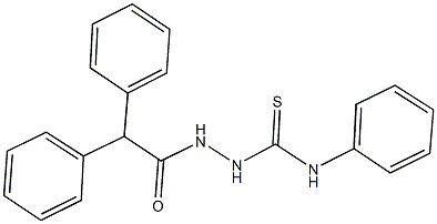 2-(diphenylacetyl)-N-phenylhydrazinecarbothioamide Struktur