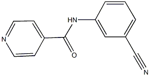 N-(3-cyanophenyl)isonicotinamide Struktur