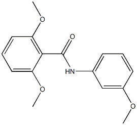 2,6-dimethoxy-N-(3-methoxyphenyl)benzamide Struktur