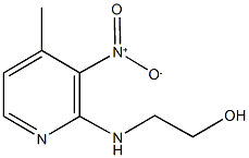 2-({3-nitro-4-methyl-2-pyridinyl}amino)ethanol Struktur