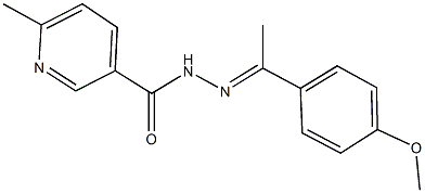 N'-[1-(4-methoxyphenyl)ethylidene]-6-methylnicotinohydrazide Struktur