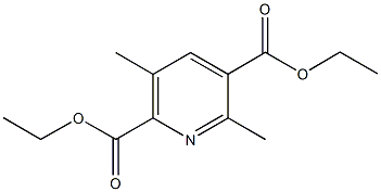 diethyl 3,6-dimethyl-2,5-pyridinedicarboxylate Struktur