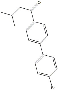 1-(4'-bromo[1,1'-biphenyl]-4-yl)-3-methyl-1-butanone Struktur