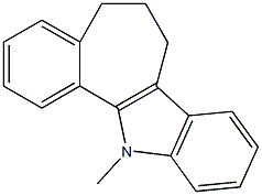 12-methyl-5,6,7,12-tetrahydrobenzo[6,7]cyclohepta[1,2-b]indole Struktur