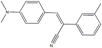 3-[4-(dimethylamino)phenyl]-2-(3-methylphenyl)acrylonitrile Struktur