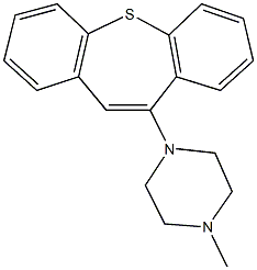 1-dibenzo[b,f]thiepin-10-yl-4-methylpiperazine Struktur