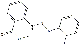 methyl 2-[3-(2-fluorophenyl)-2-triazenyl]benzoate Struktur