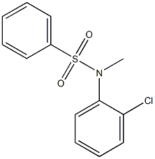 N-(2-chlorophenyl)-N-methylbenzenesulfonamide Struktur