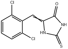 5-(2,6-dichlorobenzylidene)-2-thioxo-4-imidazolidinone Struktur