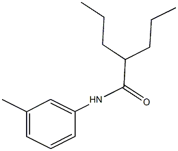 N-(3-methylphenyl)-2-propylpentanamide Struktur