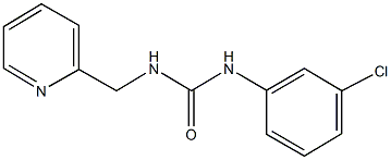 N-(3-chlorophenyl)-N'-(2-pyridinylmethyl)urea Struktur