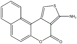 3-amino-4H-benzo[f]thieno[3,4-c]chromen-4-one Struktur