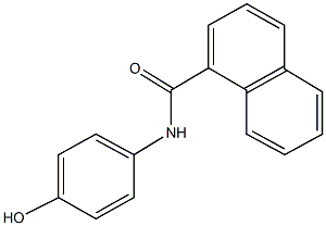 N-(4-hydroxyphenyl)-1-naphthamide Struktur