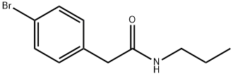 2-(4-bromophenyl)-N-propylacetamide Struktur